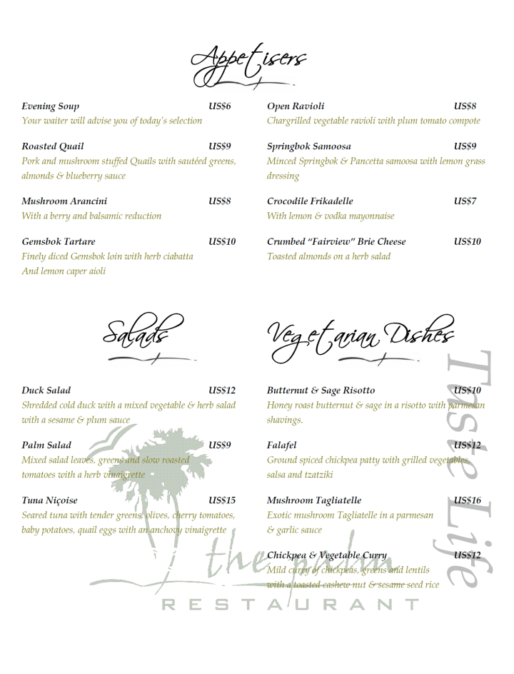 Dinner-1-Ilala-Lodge-Zimbabwe-Victoria-Falls