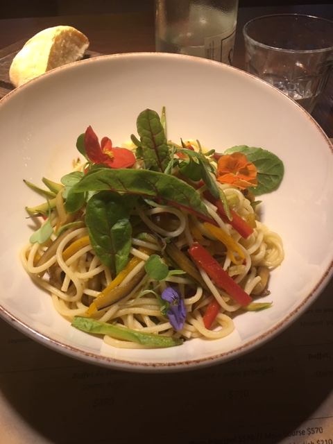 Hyatt-Centric-Montevideo-Plantado-lunch-vegetarian-vegan-food-spaghetti-Uruguay